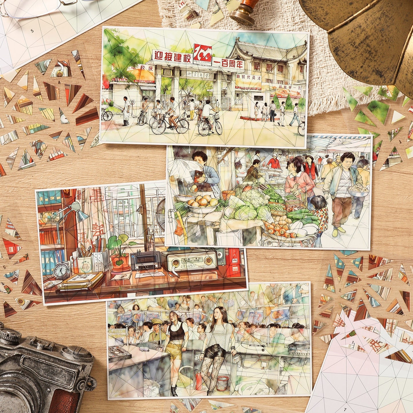 The Innocent Years 3D Sticker | 8 Cute Miniature Scenes