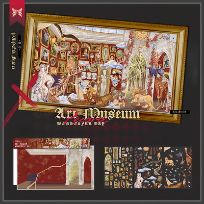 Paper Space 3D Sticker | 4 Cute Miniature Scenes