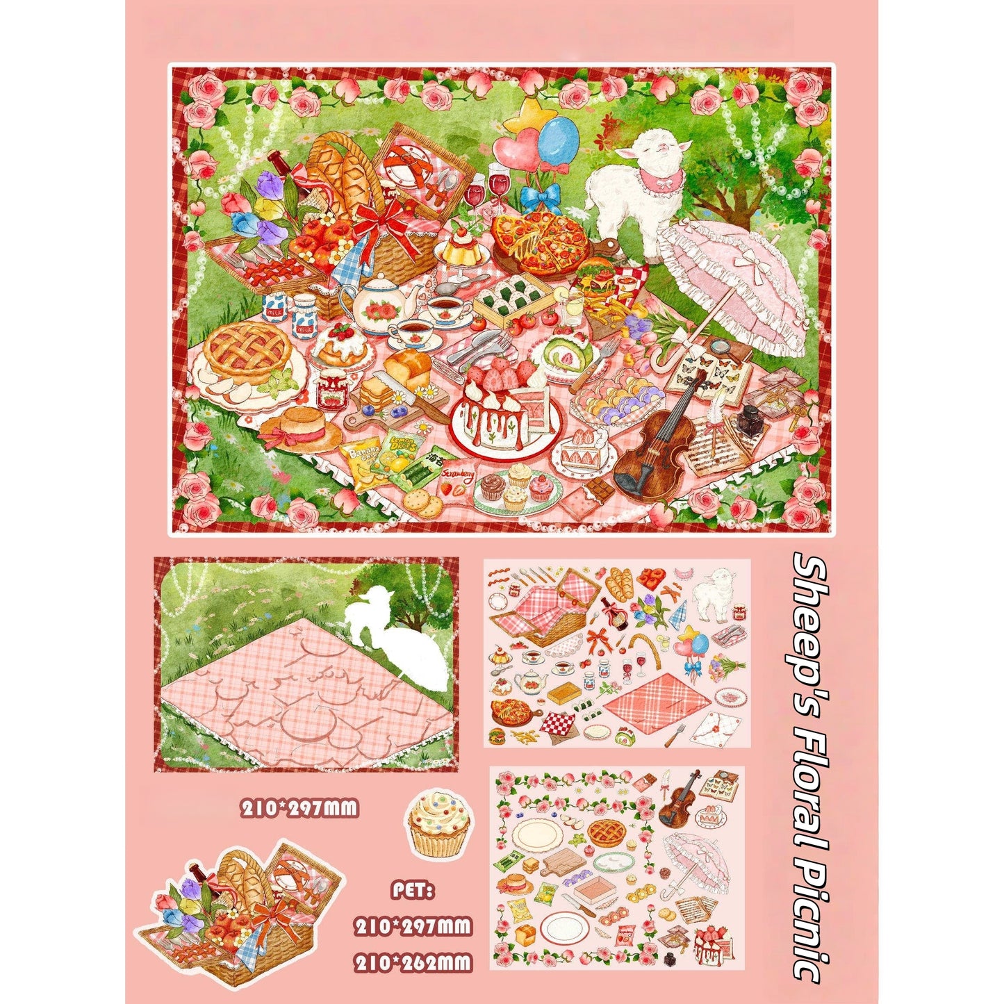 Sweet Seasonal Stories 3D Sticker | 4 Cute Miniature Scenes