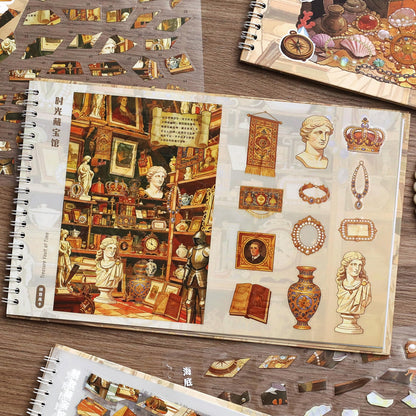 Hidden Realm Treasure Log 3D Sticker Book