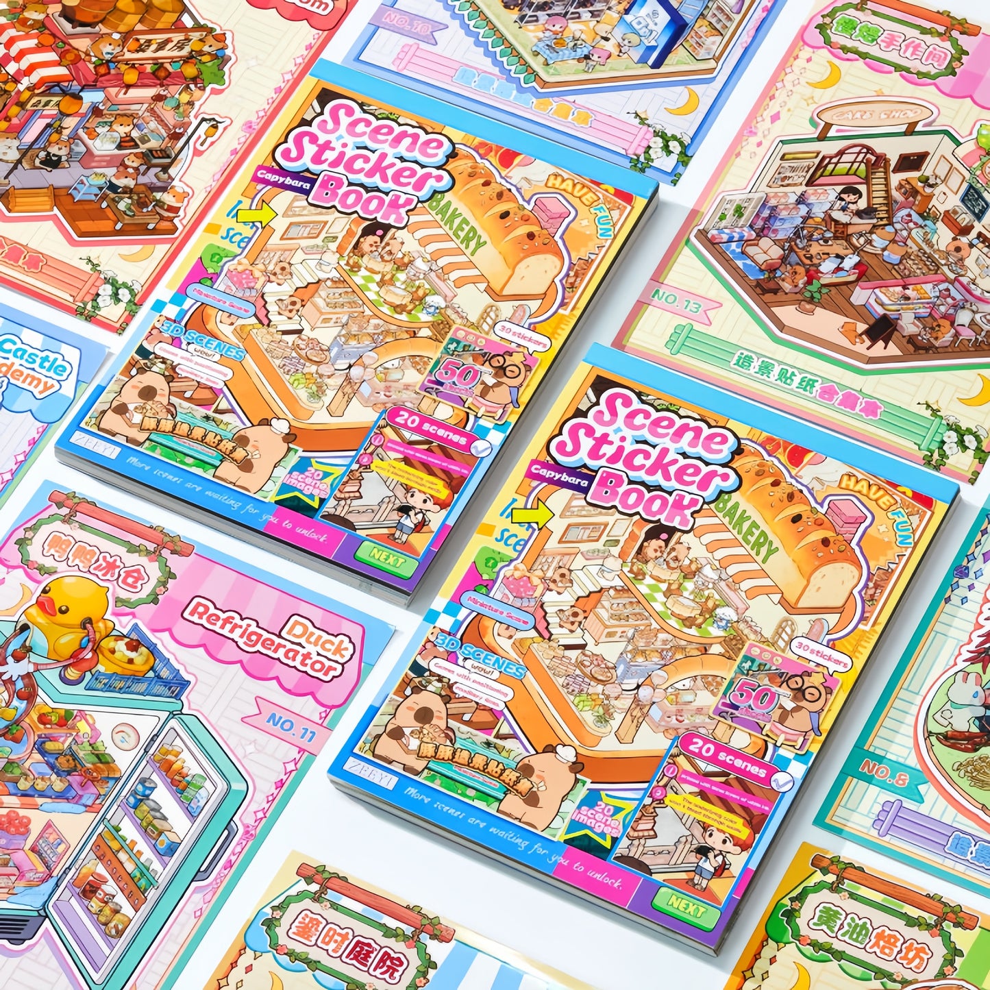 Capybara Shop 3D Sticker Book