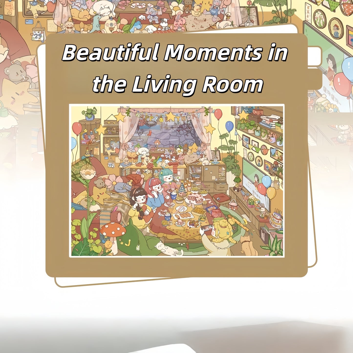 Household Diaries 3D Sticker | 3 Cute Miniature Scenes