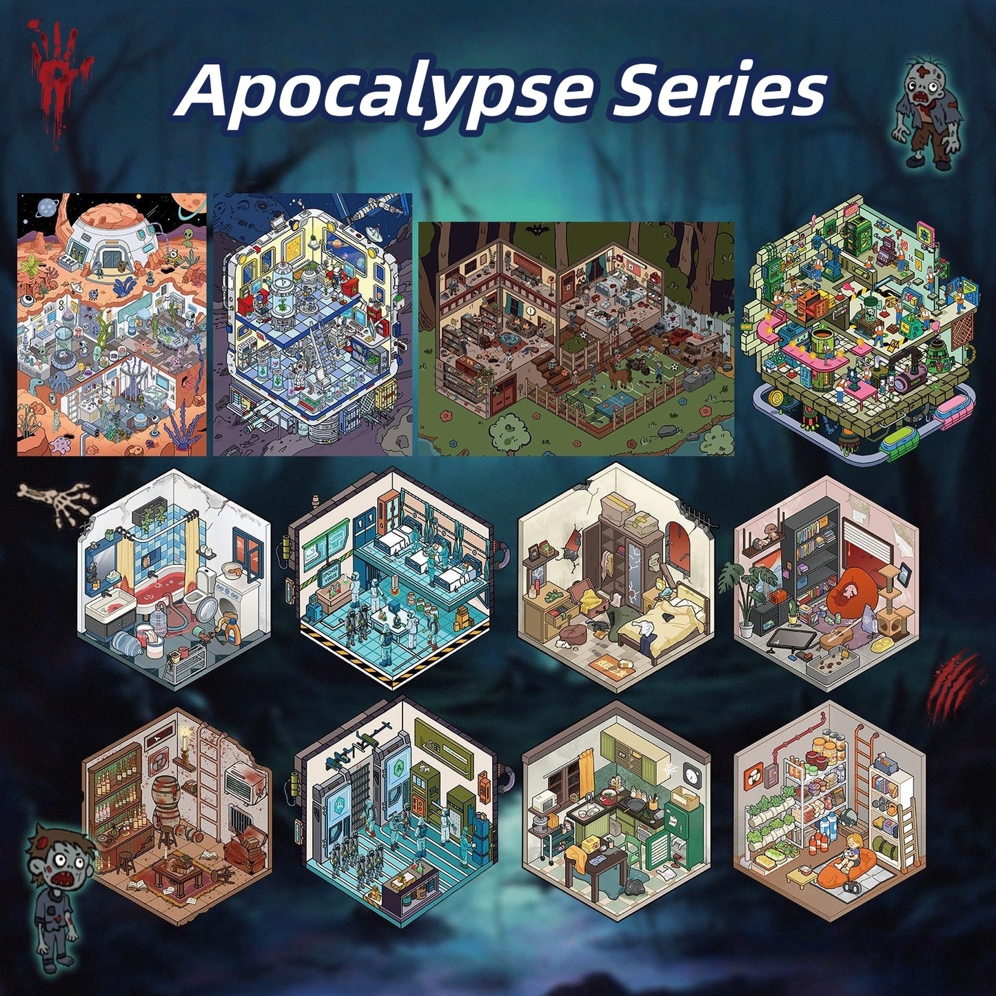 Apocalypse Series 3D Sticker Book