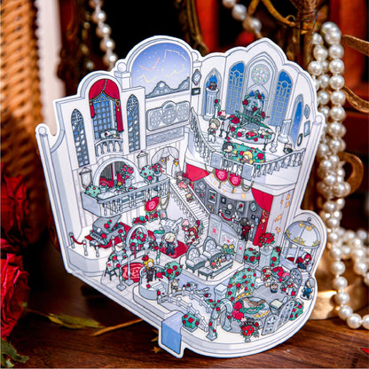 Theater Hotel 3D Sticker | 2 Cute Miniature Scenes