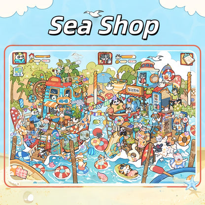 Leaflets 3D Sticker | 4 Cute Miniature Scenes