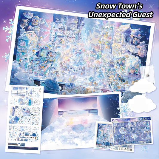 Nocturnal Tales 3D Sticker | 2 Cute Miniature Scenes