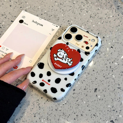 Cartoon Dalmatian Magnetic Stand Acrylic Phone Case