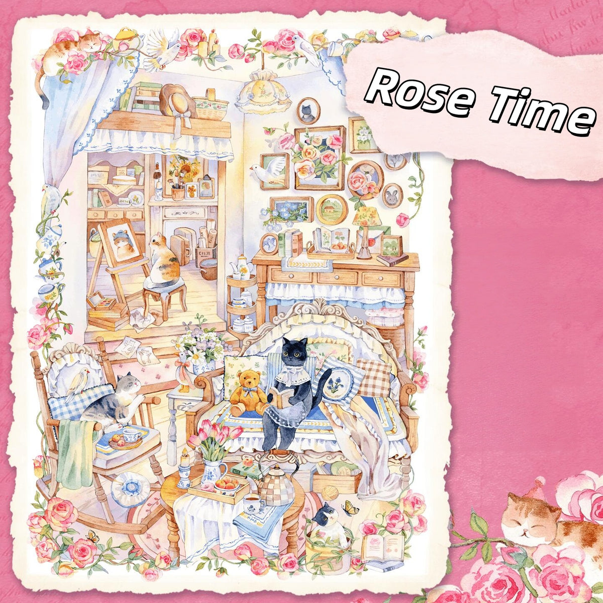Seasonal Dreams 3D Sticker | 4 Cute Miniature Scenes