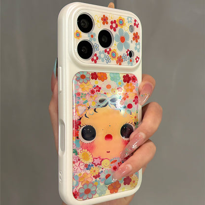 Girl in the Flower Sea Acrylic Phone Case