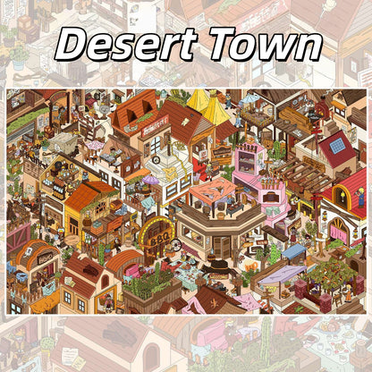 Frontier Finds 3D Sticker | 2 Cute Miniature Scenes