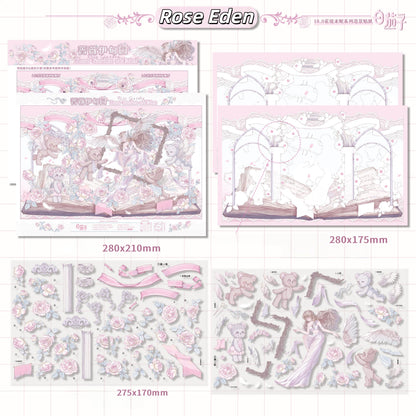 Flower Reverie Awake 3D Sticker | 3 Cute Miniature Scenes