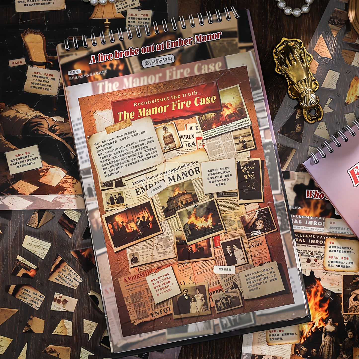 Ember Manor 3D Sticker Book