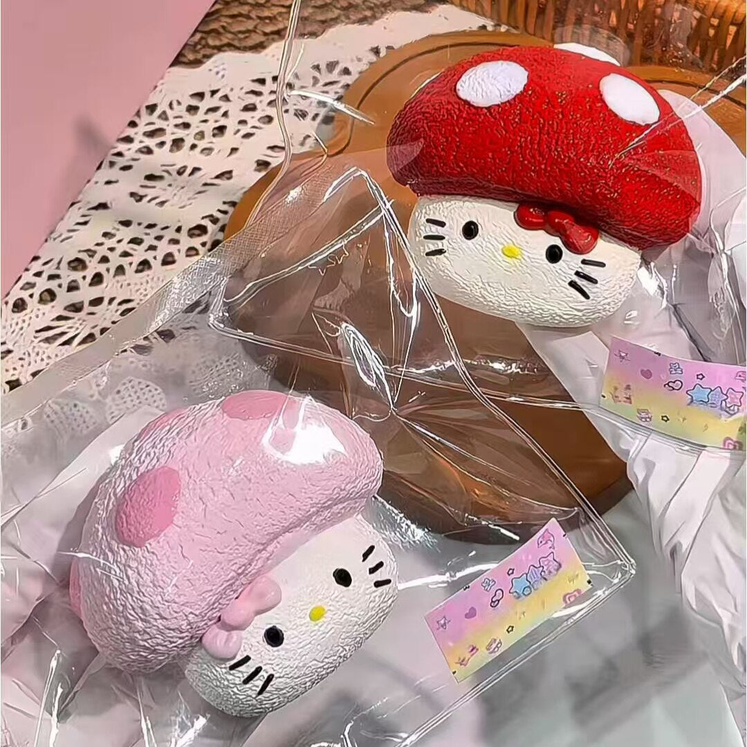 Kitten Mushroom Mario Squishy