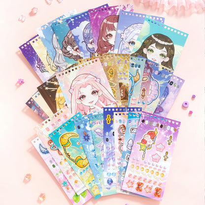 Girl’s Nail Shop 3D Sticker Book