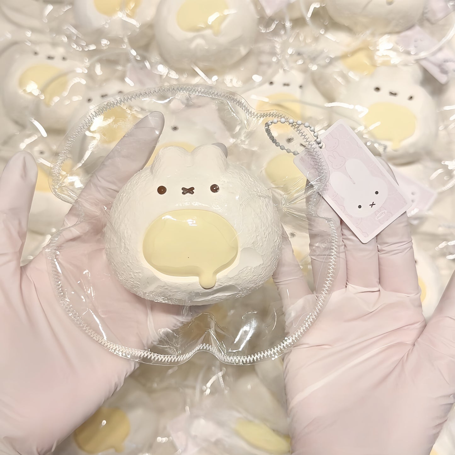 Bunny Custard Bun Squishy