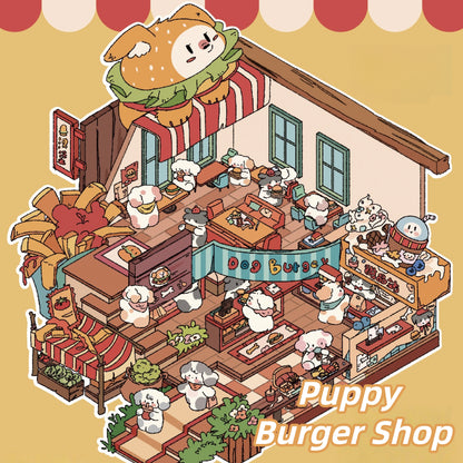 Cozy Cabin 3D Sticker | 3 Cute Miniature Scenes