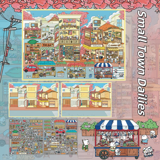 Dream Daily 3D Sticker | 3 Cute Miniature Scenes