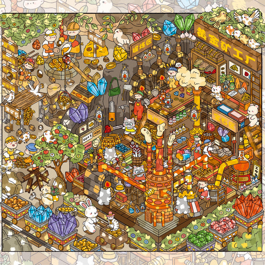 Animal Adventure 3D Sticker | 2 Cute Miniature Scenes