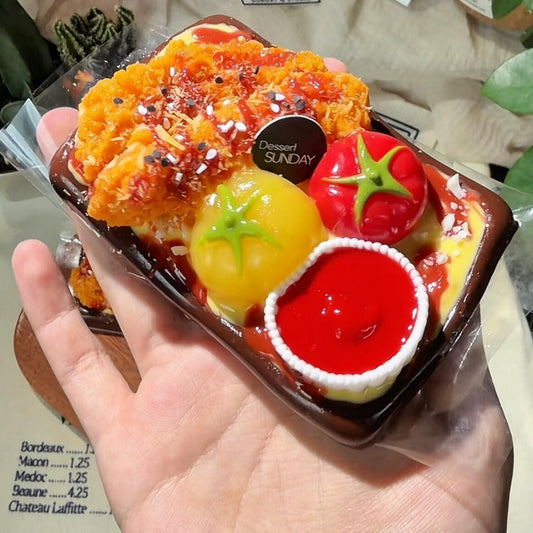 Fried Pork Chop Snack Squishy