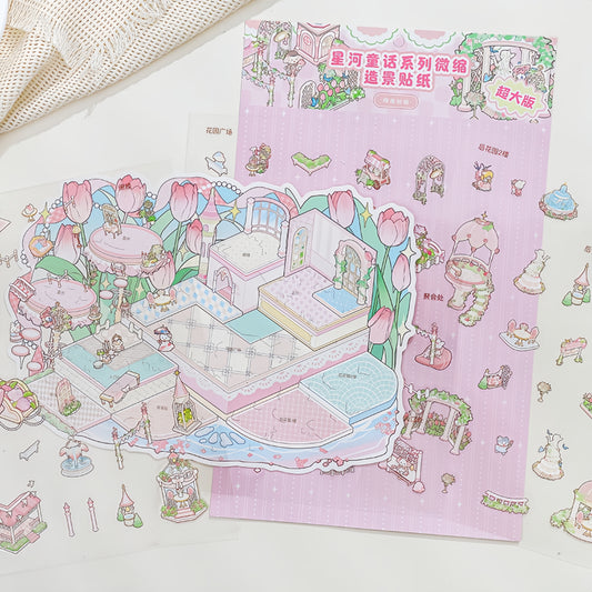 Starry Fairy Tale 3D Sticker | 3 Cute Miniature Scenes