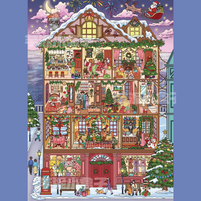 Christmas Series 3D Sticker | 3 Cute Miniature Scenes