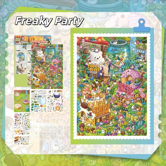 Fantasy World 3D Sticker | 3 Cute Miniature Scenes