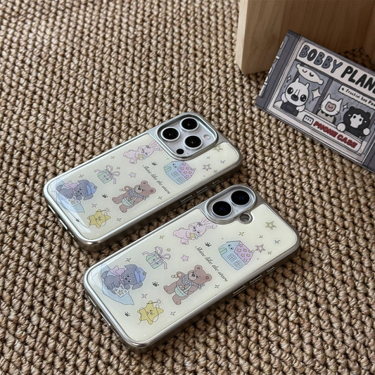 Bear and Bunny Acrylic Phone Case