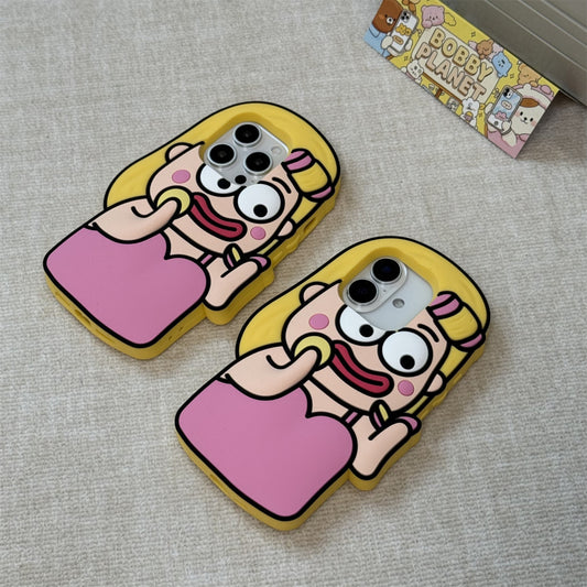 Funny Girl Makeup Silicone Phone Case
