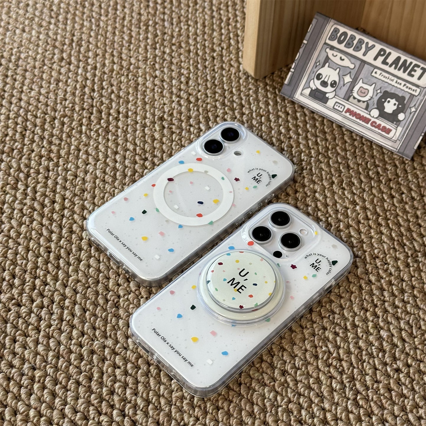 Colorful Splash Ink Blocks Acrylic Phone Case