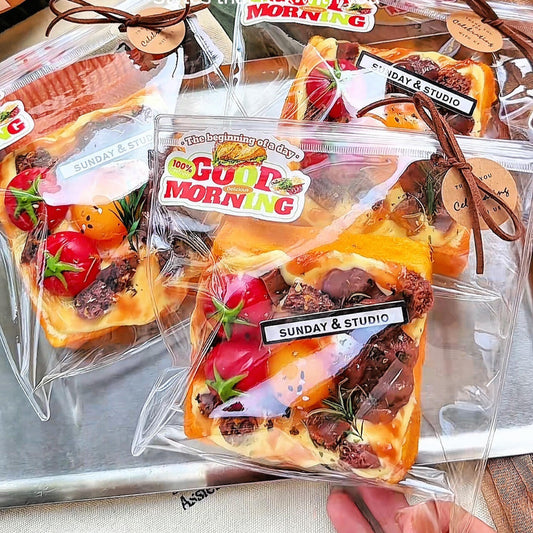 Spicy Tomato Beef Cheese Toast Squishy
