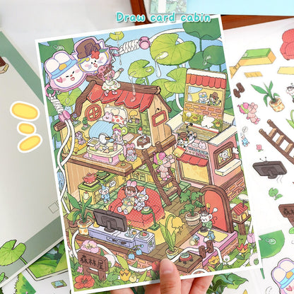 Little Wonder Rooms 3D Sticker | 2 Cute Miniature Scenes