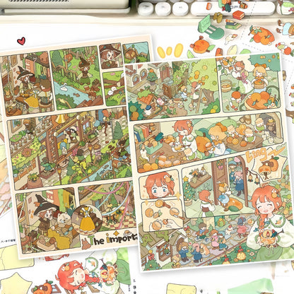 Remembrance 3D Sticker | 2 Cute Miniature Scenes