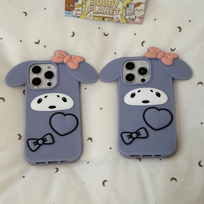 Haze Purple Bunny Silicone Phone Case