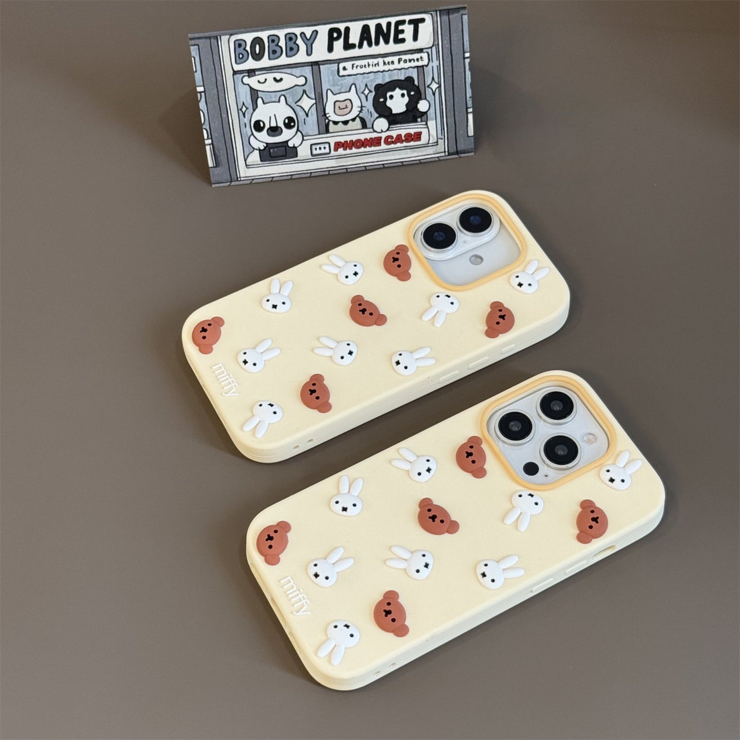 Bear and Bunny Silicone Phone Case