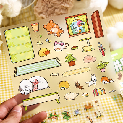 A Tail of Wonder 3D Sticker | 2 Cute Miniature Scenes