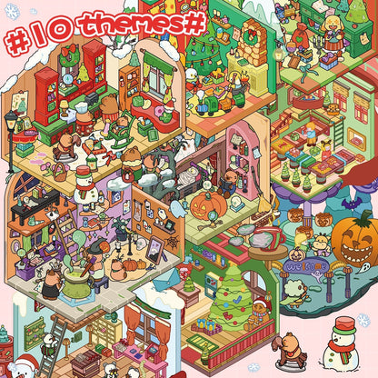 Christmas Series 3D Sticker Book