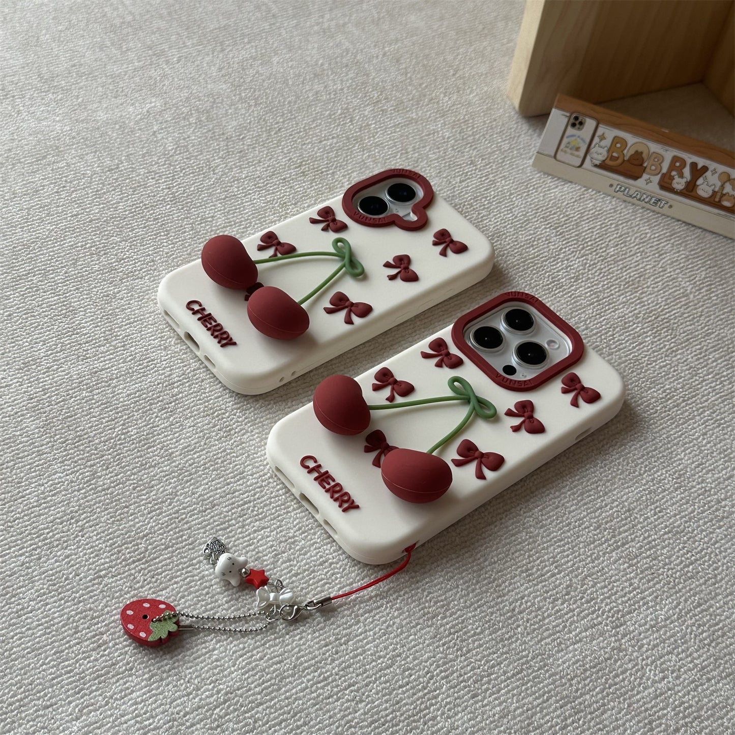 Shaking Cherry Silicone Phone Case