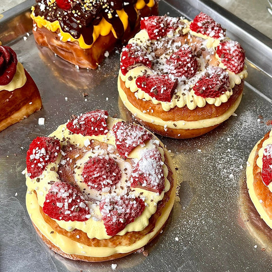 Large Bagel Strawberry Tart Squishy