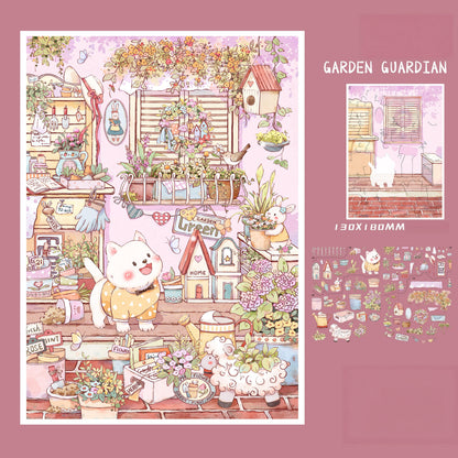 Soft Daily 3D Sticker | 2 Cute Miniature Scenes