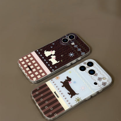 Cartoon Puppy Acrylic Phone Case