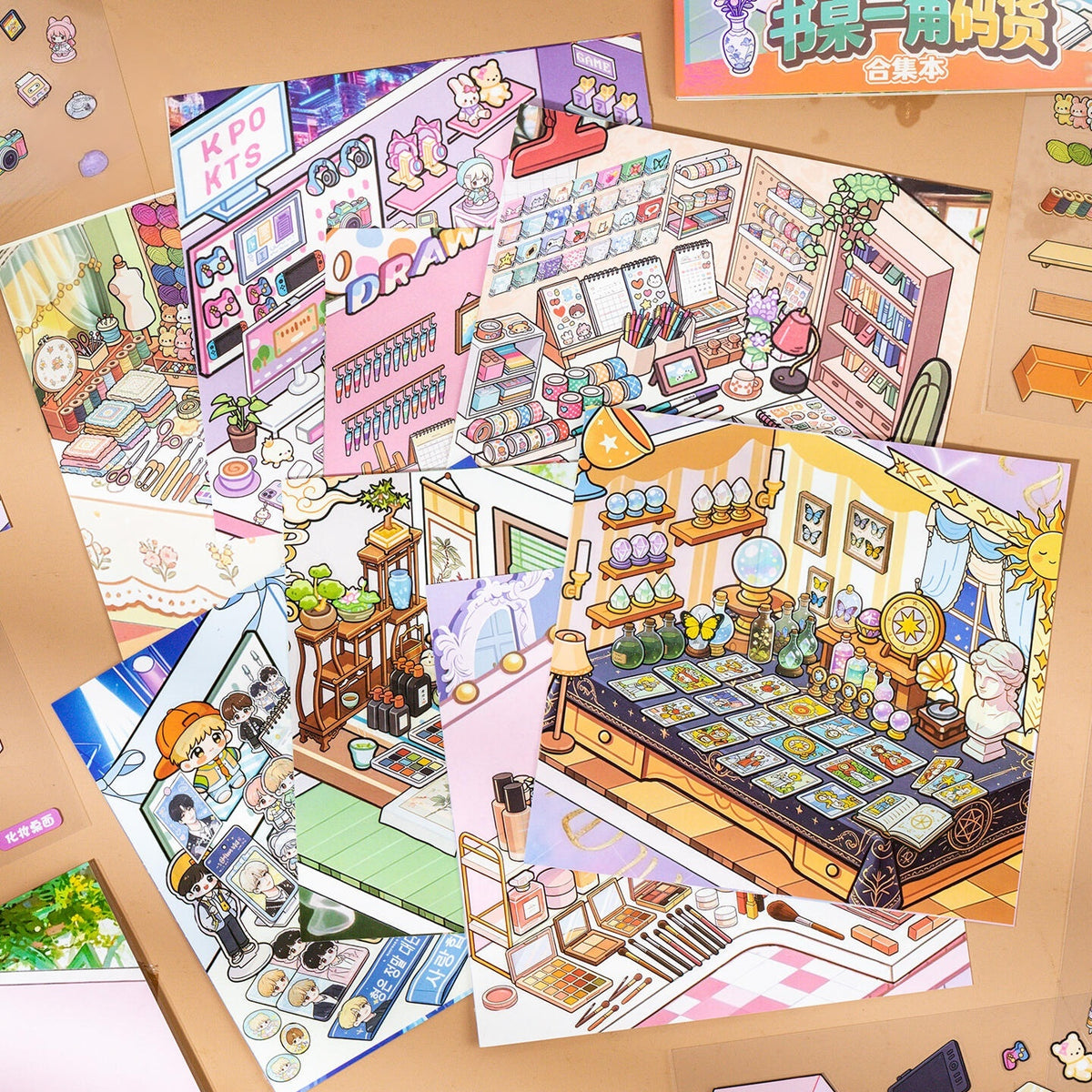 Desk Corner 3D Sticker Book