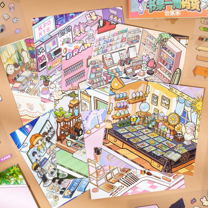 Desk Corner 3D Sticker Book
