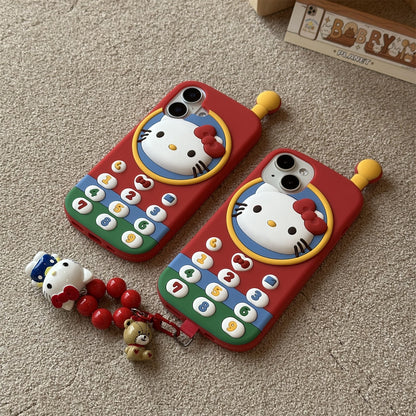 Cat Retro Brick Phone Silicone Phone Case