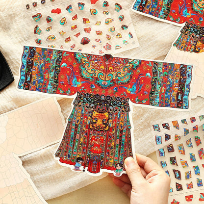 Antique Restoration 3D Sticker | 2 Cute Miniature Scenes