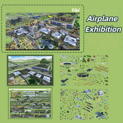 Green Life 3D Sticker | 2 Cute Miniature Scenes