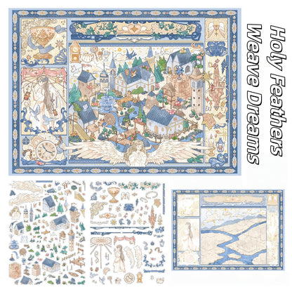 Night Feathers‘ Holy Judgment 3D Sticker | 2 Cute Miniature Scene