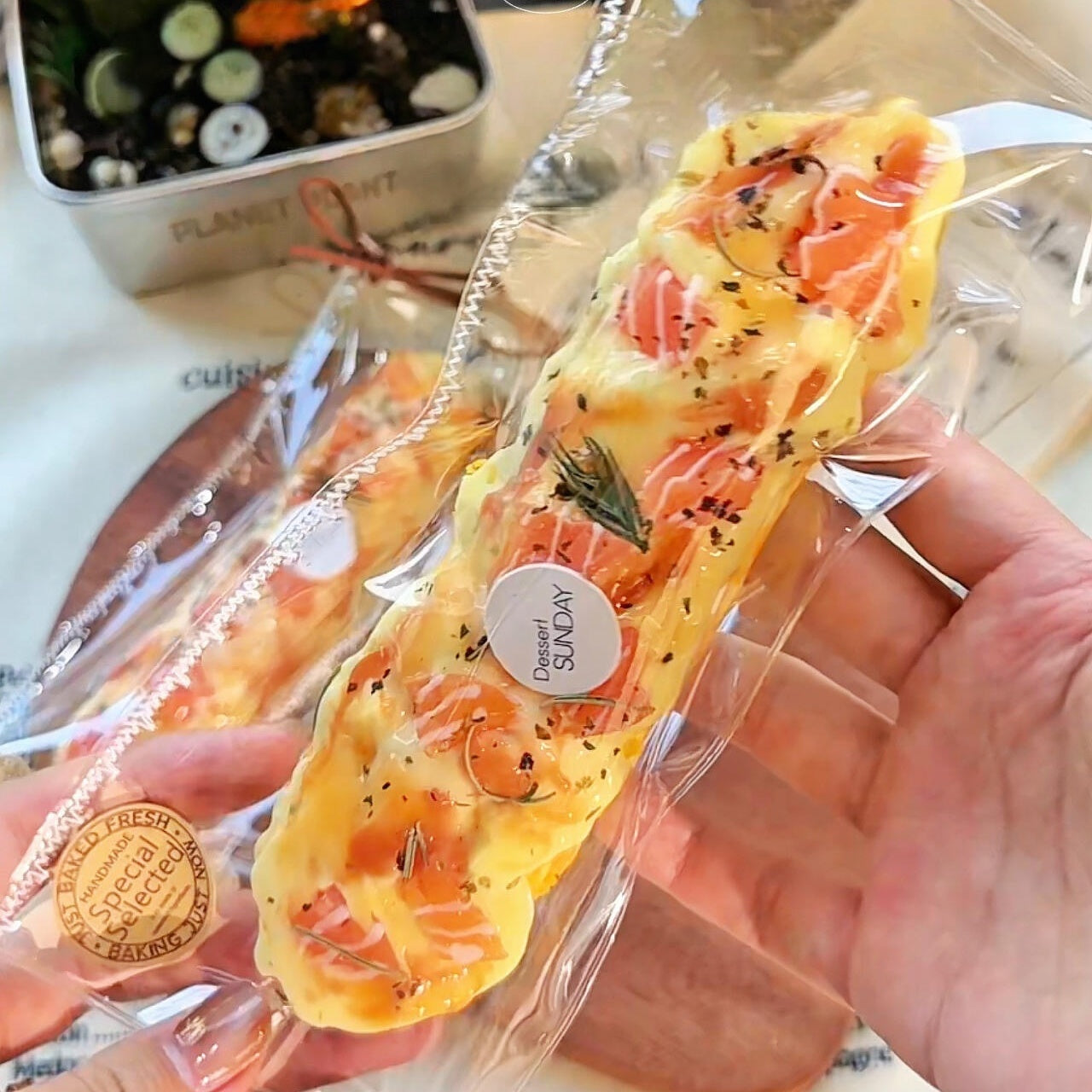 Salmon Cheese Stick Bread Squishy