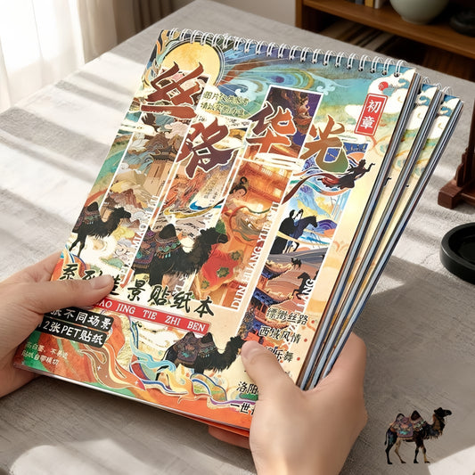 The Splendor of the Silk Road 3D Sticker Book