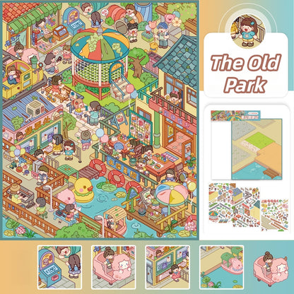 Paperfairy Tale 3D Sticker | 4 Cute Miniature Scenes