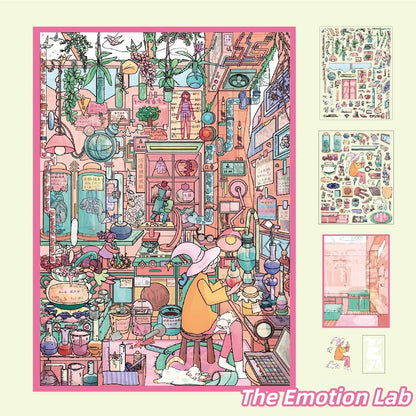 Wunderkammer 3D Sticker | 3 Cute Miniature Scenes